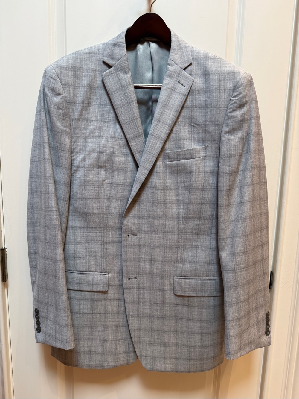 Calvin Klein Silver-Gray Blazer Sz 44L